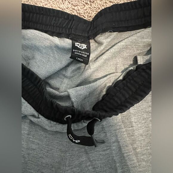 DoYouEven Men’s Graphic Athletic Shorts – Gray/Black | Size Large - Picture 9 of 9